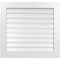 Ekena Millwork Vertical Surface Mount PVC Gable Vent: Functional, w/ 3-1/2"W x 1"P Standard Frame, 34"W x 32"H GVPVE34X3201SF - alternate 1